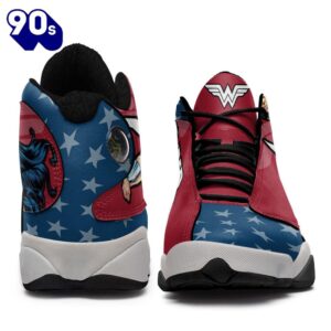 Wonder Woman Air Jordan 13 Sneakers Super Heroes Custom Shoes