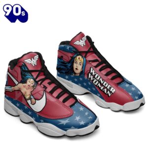 Wonder Woman Air Jordan 13 Sneakers Super Heroes Custom Shoes