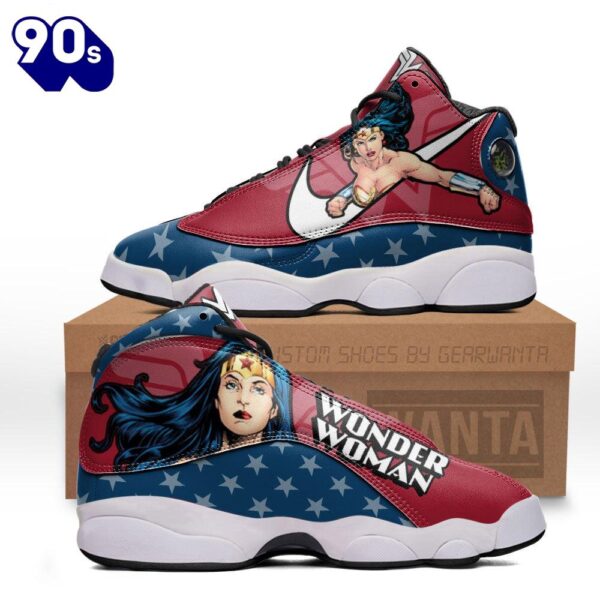 Wonder Woman Air Jordan 13 Sneakers Super Heroes Custom Shoes