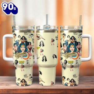 Wonder Woman Mother Day Custom Stanley Quencher 40oz Stainless Steel Tumbler  1 For Fans