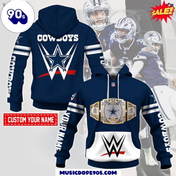 WWE Legacy Belt Cowboys Dallas 2024 Pullover Hoodie