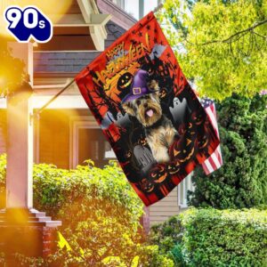 yorkshire terrier happy halloween house…