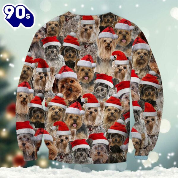 Yorkshire Terrier Merry Christmas Ugly Premium Sweater