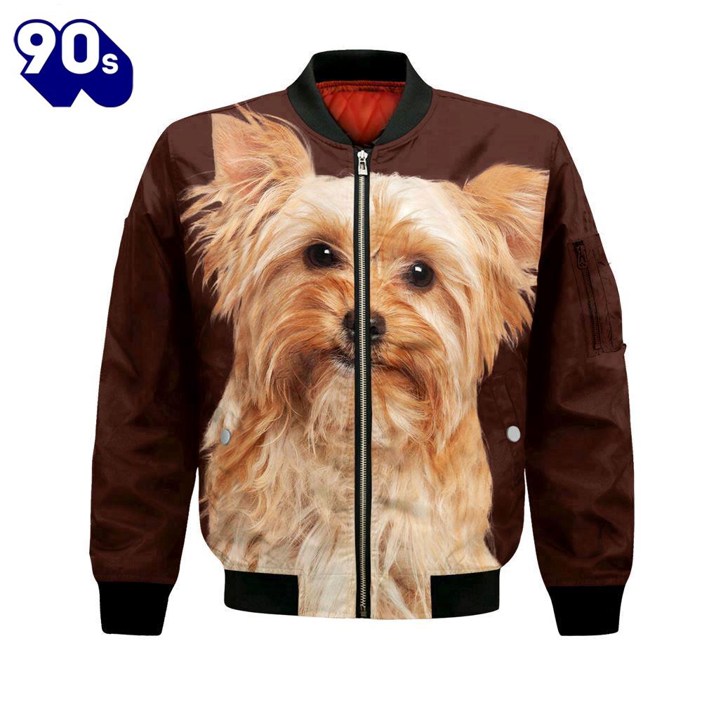 Yorkshire Terrier - Unisex 3D Graphic Bomber Jacket Yorkshire Terrier - Unisex 3D Graphic Bomber Jacket