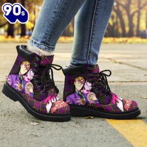 Yoshikage Kira Leather Boots Custom JoJo's Bizarre Adventure Shoes Fan