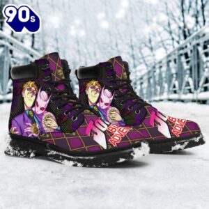 Yoshikage Kira Leather Boots Custom JoJo's Bizarre Adventure Shoes Fan