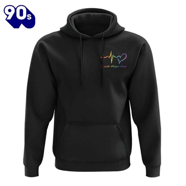 You’Re My Rainbow Cross Faith 3D Hoodie