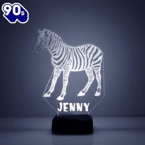 Zebra Night Light Personalized Free…