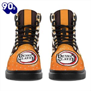 Zenitsu Leather Boots Shoes Demon Slayer Anime Custom