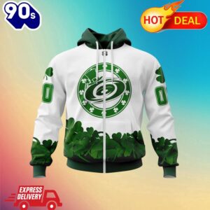 Zipper Hoodie Carolina Hurricanes, Happy St.Patrick Days Jersey