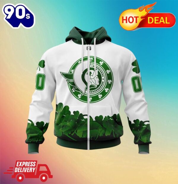 Zipper Hoodie Ottawa Senators, Happy St.Patrick Days Jersey