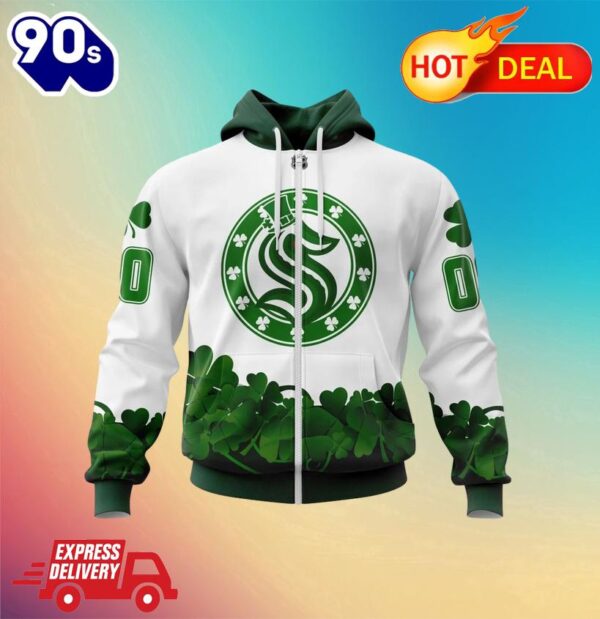 Zipper Hoodie Seattle Kraken, Happy St.Patrick Days Jersey